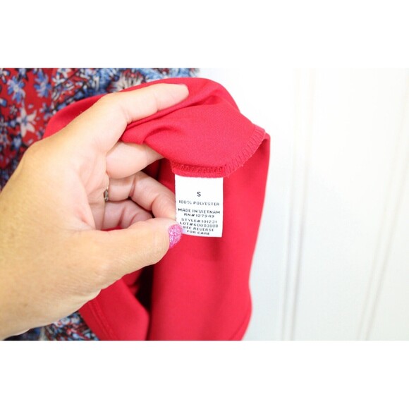 Emma & Michele Colorful Swing‎ Sundress Maxi Lined Flowing Hankie Hem Size Small - Picture 3 of 8